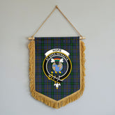 Hope Tartan Crest Wall Hanging Banner - Wood Pole